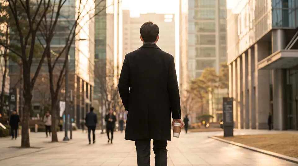 출근길 (AI 연출 이미지)