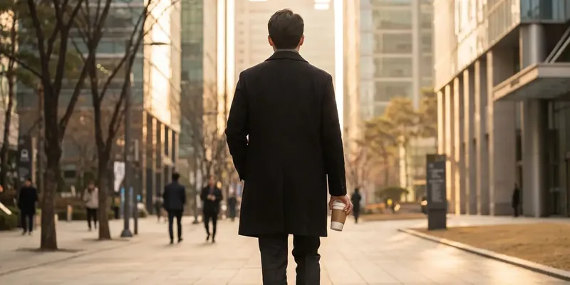 가온역 출근길 (AI 연출 이미지)